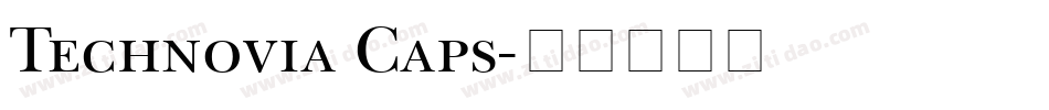 Technovia Caps字体转换